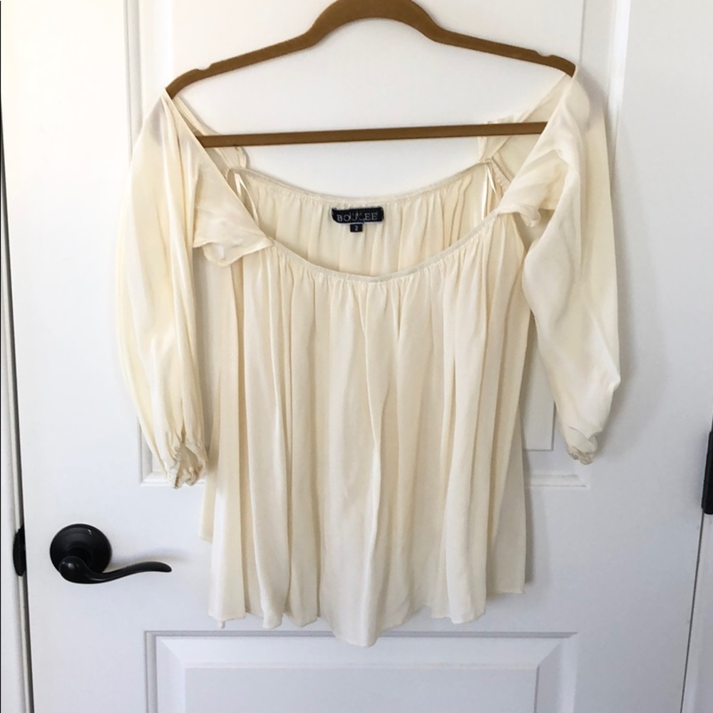 Off the Shoulder Flowy Blouse